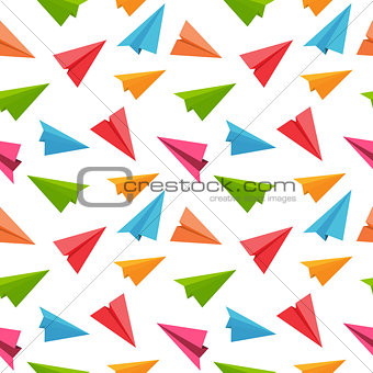 Airplane Seamless Pattern Background Vector Illustration