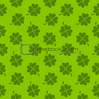 Abstract Natural Clover Seamless Pattern Background Vector Illus