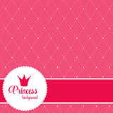 Princess Crown  Background Vector Illustration.