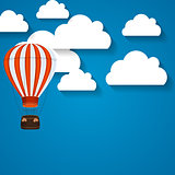 Air Balloon Background Vector Illustration