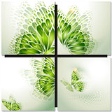Set of eco icons. Look green