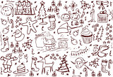 Christmas Symbols Doodles