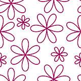 Flower seamless pattern pink color