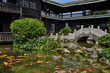 koi fish pond Shangri La Guilin Yangshuo Guangxi  China