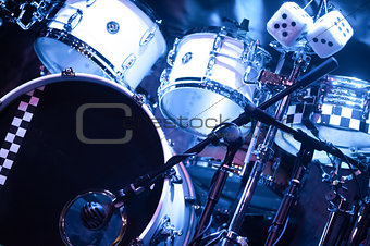 drumkit on stage
