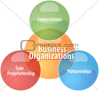 Business organizations business diagram illustration