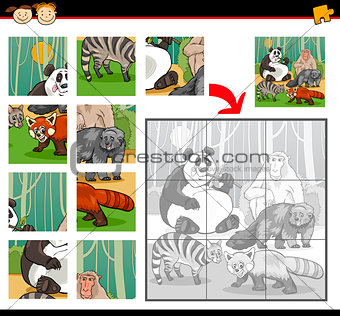 wild mammals jigsaw puzzle game