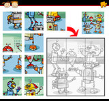robots jigsaw puzzle game