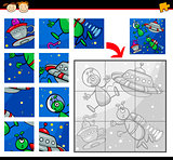 ufo aliens jigsaw puzzle game