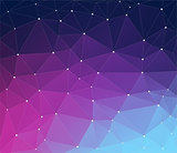 Purple vector background with triangles