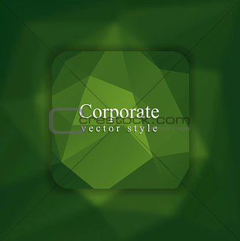 Abstract green modern polygonal background