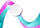 Abstract smooth vector wavy background