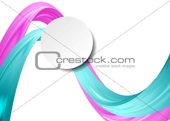 Abstract smooth vector wavy background