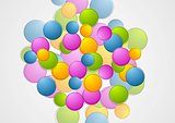 Colorful abstract vector circles background