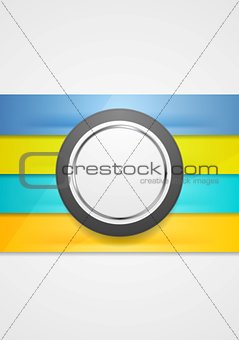 Corporate futuristic abstract background. Stripes and circle