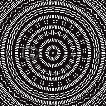 Hand drawn Circular pattern. Mandala.