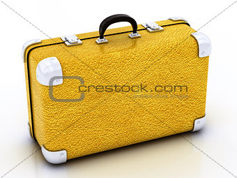 yellow traveling bag