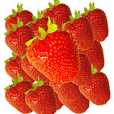 Strawberries background