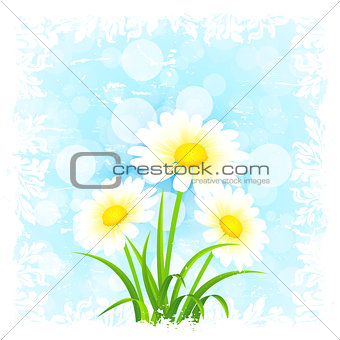 Grungy Flower Background