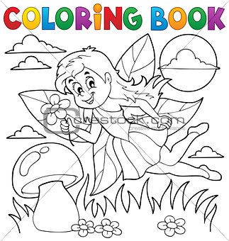 Coloring book with fairy 1