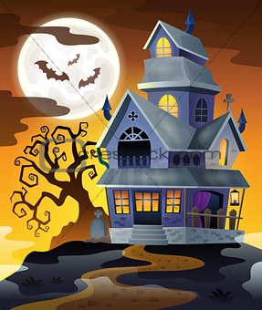 Image with haunted house thematics 2
