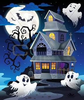 Image with haunted house thematics 5