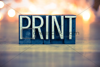 Print Concept Metal Letterpress Type
