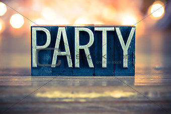 Party Concept Metal Letterpress Type