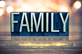 Family Concept Metal Letterpress Type