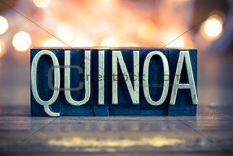 Quinoa Concept Metal Letterpress Type