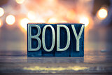 Body Concept Metal Letterpress Type