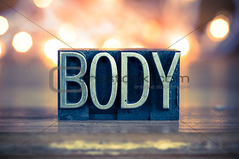 Body Concept Metal Letterpress Type