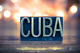 Cuba Concept Metal Letterpress Type
