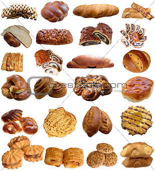 Assortment of Baked Bread.