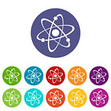 Atom flat icon