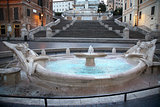 Piazza di Spagna in Rome, Italy