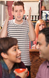 Shocked Man with Cheating Partner