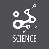 Abstract vector logo for science and technology