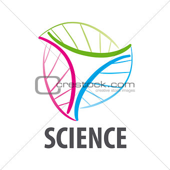 DNA vector logo in the form of multi-colored flower