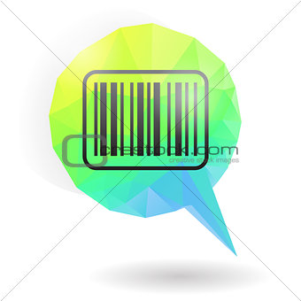 Barcode icon on message bubble