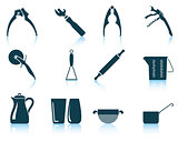 Set of utensil icons