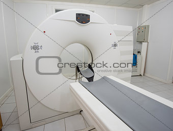 MRI Scanner machine in a hospital