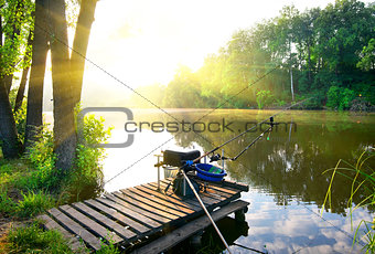 Fishing on river