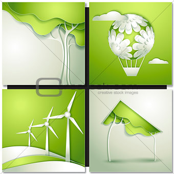 Eco background -go green