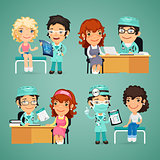 Women Having Medical Consultation in Doctors Office