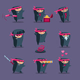 Collection of Cute Cartoon Ninja