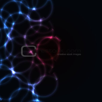 Abstract luminous background. Vector illustration.