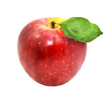 Delicious fresh red apple 