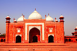 Masjid mosque near Taj Mahal mausoleum, Agra, India