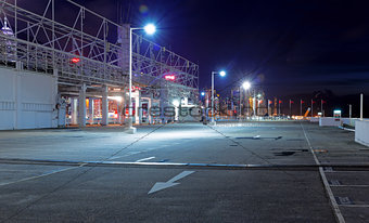 car park at night